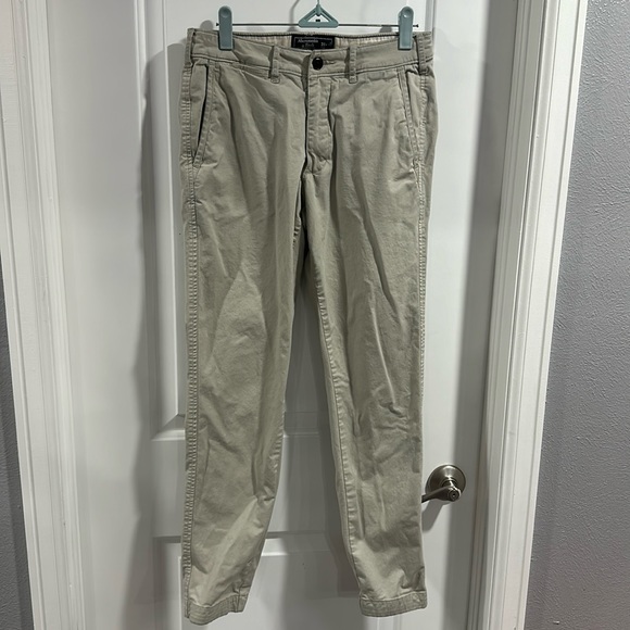 Abercrombie & Fitch Felix Super Slim Stretch Khakis 28W 30 L - Picture 1 of 6